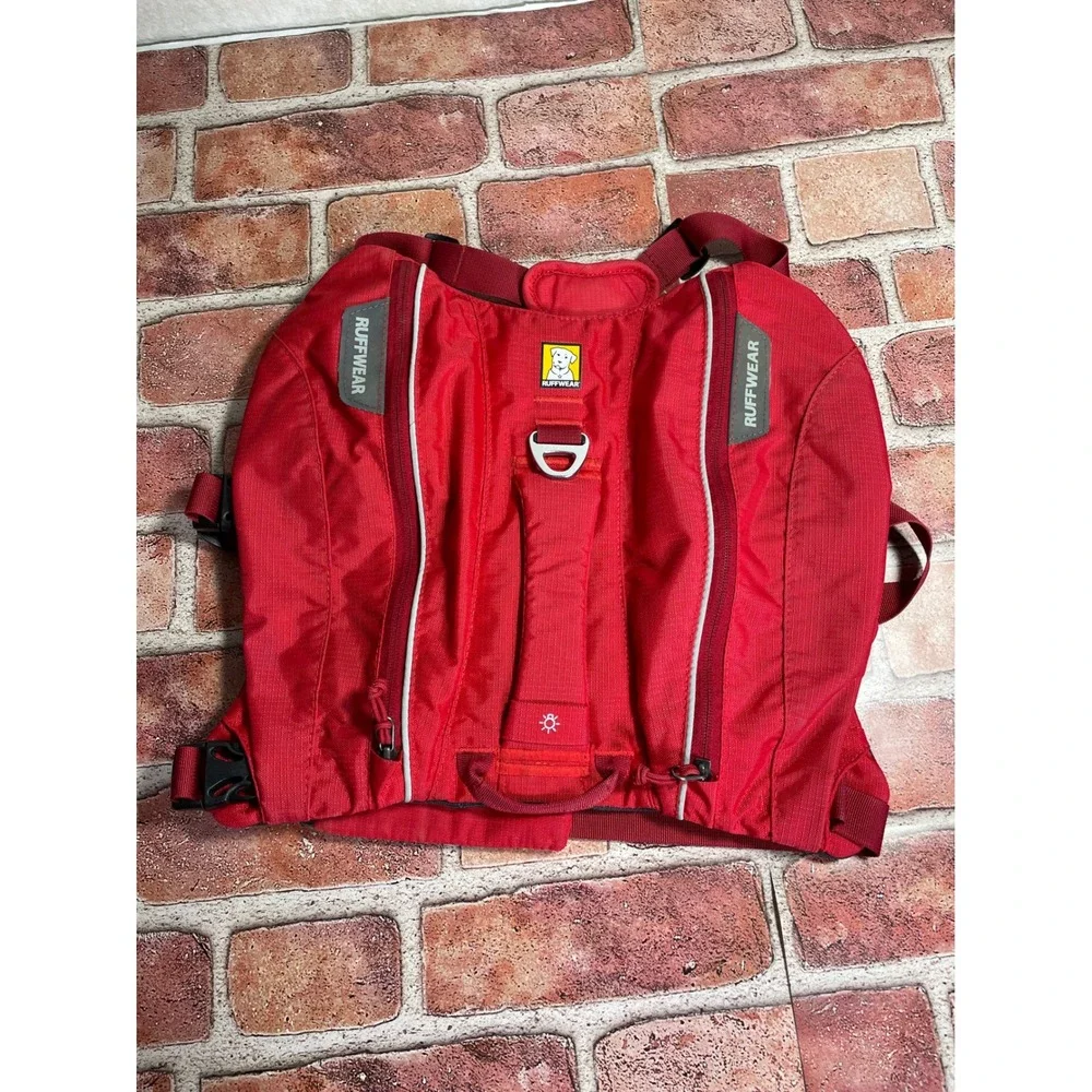 Ruffwear Web Master Dog Harness Red Currant Size Medium Hiking Lifting Handle